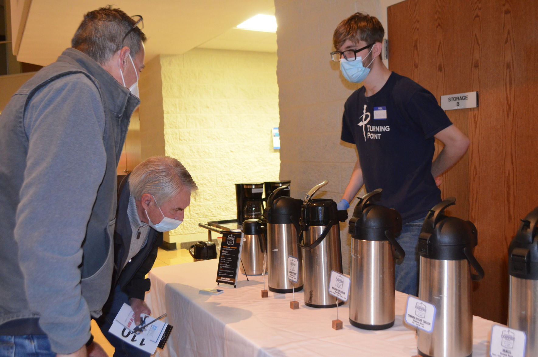 ”Night of Hope’ guests sample Turning Point coffee